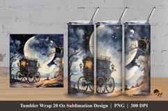 Beauty Carriage Tumbler Wrap Sublimation Design 3 Product Image 1