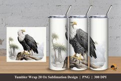 Eagle Art Tumbler Wrap Sublimation Design 3 Product Image 1