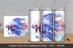 Betta Abstract Wrap Sublimation Design 3 Product Image 1