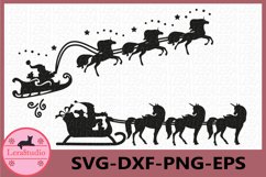 Christmas Svg, Santa Svg, Unicorn Svg, Merry Christmas Svg Product Image 1