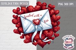 St Valentine’s Coquette Bow PNG Holidays Funny Watercolor Product Image 1