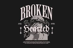 Brokenhearted Urban Streetwear T-shirt Design Product Image 1