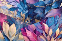 Floral Blues and Gilded Blooms Product Image 3