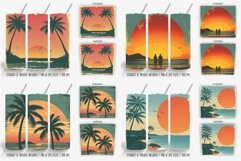 Retro Sunset Beach Tumbler Bundle PNG Product Image 4