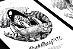 UFO Illustrated Indie Band Flyer Product Image 3