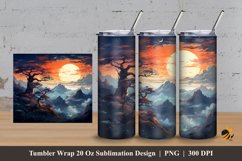 Havenly Land Tumbler Wrap Sublimation Design 3 Product Image 1
