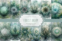 Forest Dream 12 Digital Papers Product Image 1