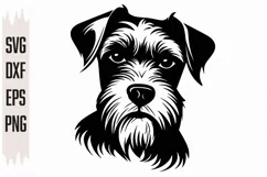 Miniature Schnauzer Svg, Dog Cute Svg, Dog Head Svg Product Image 3