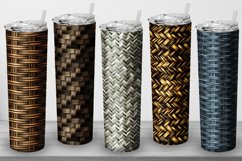 10 Tumbler Tapered 20 OZ Sublimation Wickerwork Wrap Design Product Image 3