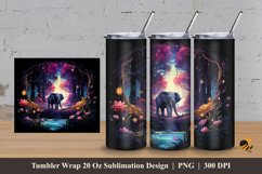 Forest Beauty Tumbler Wrap Sublimation Design 3 Product Image 1
