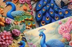 Peacock &amp; Floral Clay Inlay Product Image 3