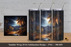 Ancient Nature Tumbler Wrap Sublimation Design 3 Product Image 1