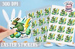 Easter Kids sticker Cute Bunny PNG Spring Hunt Egg Product Image 1