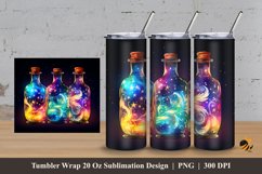 Beauty Bottle Tumbler Wrap Sublimation Design 3 Product Image 1