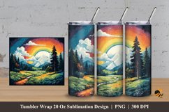 Grassland Tumbler Wrap Sublimation Design 3 Product Image 1