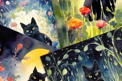 Gothic Feline in Night&#039;s Bloom Product Image 3