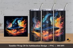 Magician Hat Tumbler Wrap Sublimation Design 3 Product Image 1