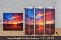 Desert Exoticism Tumbler Wrap Sublimation Design 3 Product Image 1