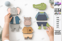 Animal Puzzle Laser Cut | Kids Puzzle Game SVG | Kids Laser Product Image 1