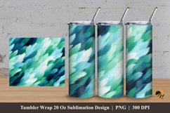Lovely Peacok Feather Tumbler Wrap Sublimation Design 3 Product Image 1