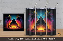 Fantasy Pyramid Tumbler Wrap Sublimation Design 3 Product Image 1