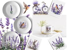 Watercolor lavender png, Provence lavender, Lavender wreath, Product Image 3