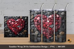 Stone Love Tumbler Wrap Sublimation Design 3 Product Image 1