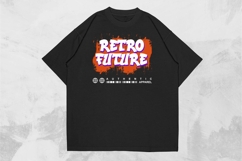 Retro Future Futuristic Streetwear T-shirt Design Product Image 1