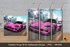 Racing Car Tumbler Wrap Sublimation Design 3 Product Image 1