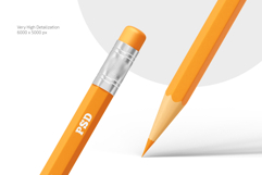 Hexagon Pencil with Eraser Mockup Set Product Image 3