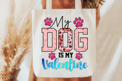 Valentine Dog Sublimation PNG, Valentine T Shirt Design Product Image 3