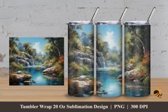 Amazing Illustration Tumbler Wrap Sublimation Design 3 Product Image 1