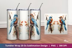 Paradise Bird Lover Tumbler Wrap Sublimation 3 Product Image 1