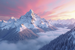 Snow Covered Mountain Background Product Image 1