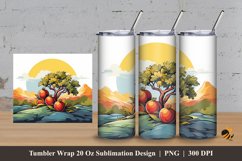 Tomato Vegetables Tumbler Wrap Sublimation Design 3 Product Image 1