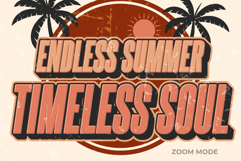Summer Text Effect Vintage Style Product Image 3