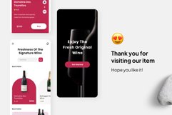 Ichish - Wine Design Mobile App UI Kit Product Image 3