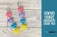Convo Heart Earrings | Laser File Product Image 1