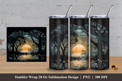 Beautiful Sunlight Tumbler Wrap Sublimation Design 3 Product Image 1