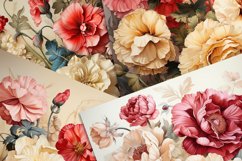 Vintage Hollyhocks and Roses Product Image 4