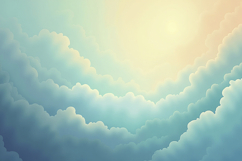 Blue Sky With Clouds background Product Image 1