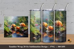 Snail Life Tumbler Wrap Sublimation Design 3 Product Image 1