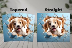 3D Dog Tumbler Wrap Design Product Image 3