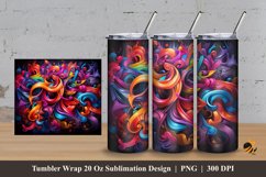 Magic Graffiti Tumbler Wrap Sublimation Design 3 Product Image 1