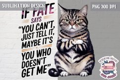 Sarcastic Quote Animal Sublimation Design PNG Life Rules Fun Product Image 1