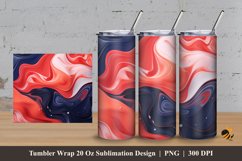 3D Marble Tumbler Wrap Sublimation Design 3 Product Image 1