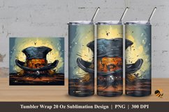 Pirates Hat Tumbler Wrap Sublimation Design 3 Product Image 1
