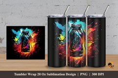 Heavy Bag Effect Tumbler Wrap Sublimation Design 3 Product Image 1