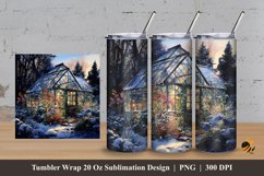Greenhouse Tumbler Wrap Sublimation Design 3 Product Image 1