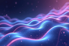 Abstract Neon Waves Background Wallpaper Product Image 1
